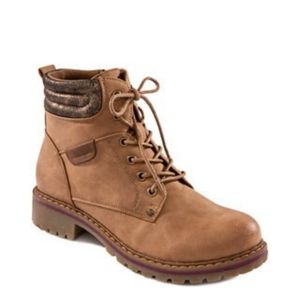 Brown Lace Up Boots
